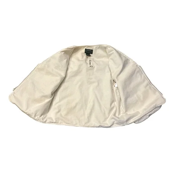 Vintage Polo Country Fishing Hunting Vest Ivory Sportsman USA Rare NEW Deadstock